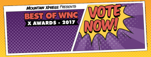 Vote Best of Western NC - X Awards banner